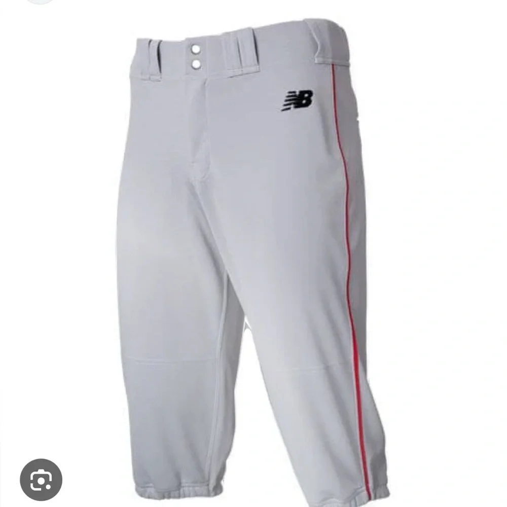 New Balance gray/red baseball pants